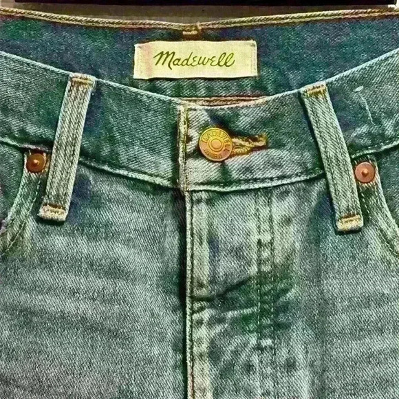 Madewell The Dadjean Short in Castlewood Wash: Distressed Edition SZ 26 - Picture 4 of 11